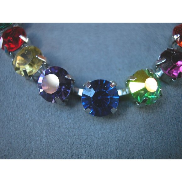 Kirks Folly Rainbow Crystal Necklace & Bracelet Set - Picture 2 of 5